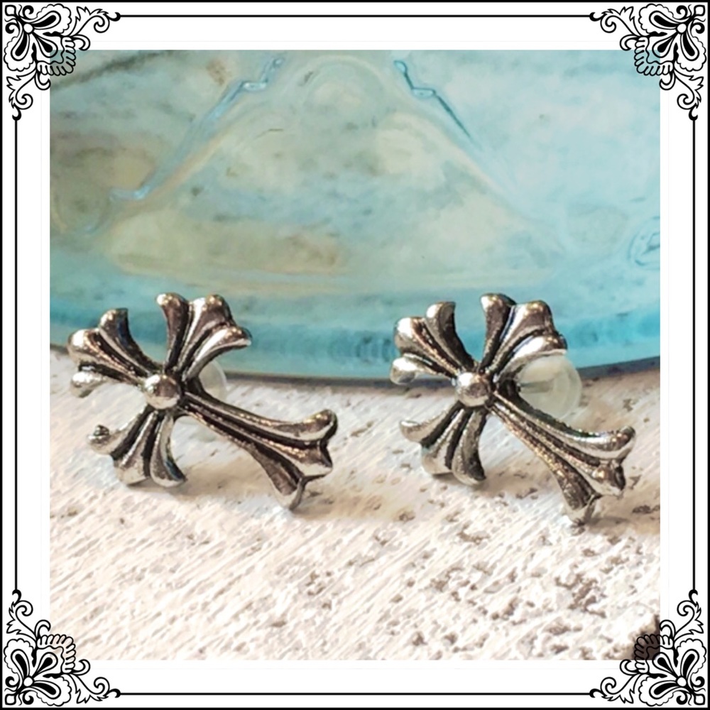 Cross Earrings - Picture 3 of 3